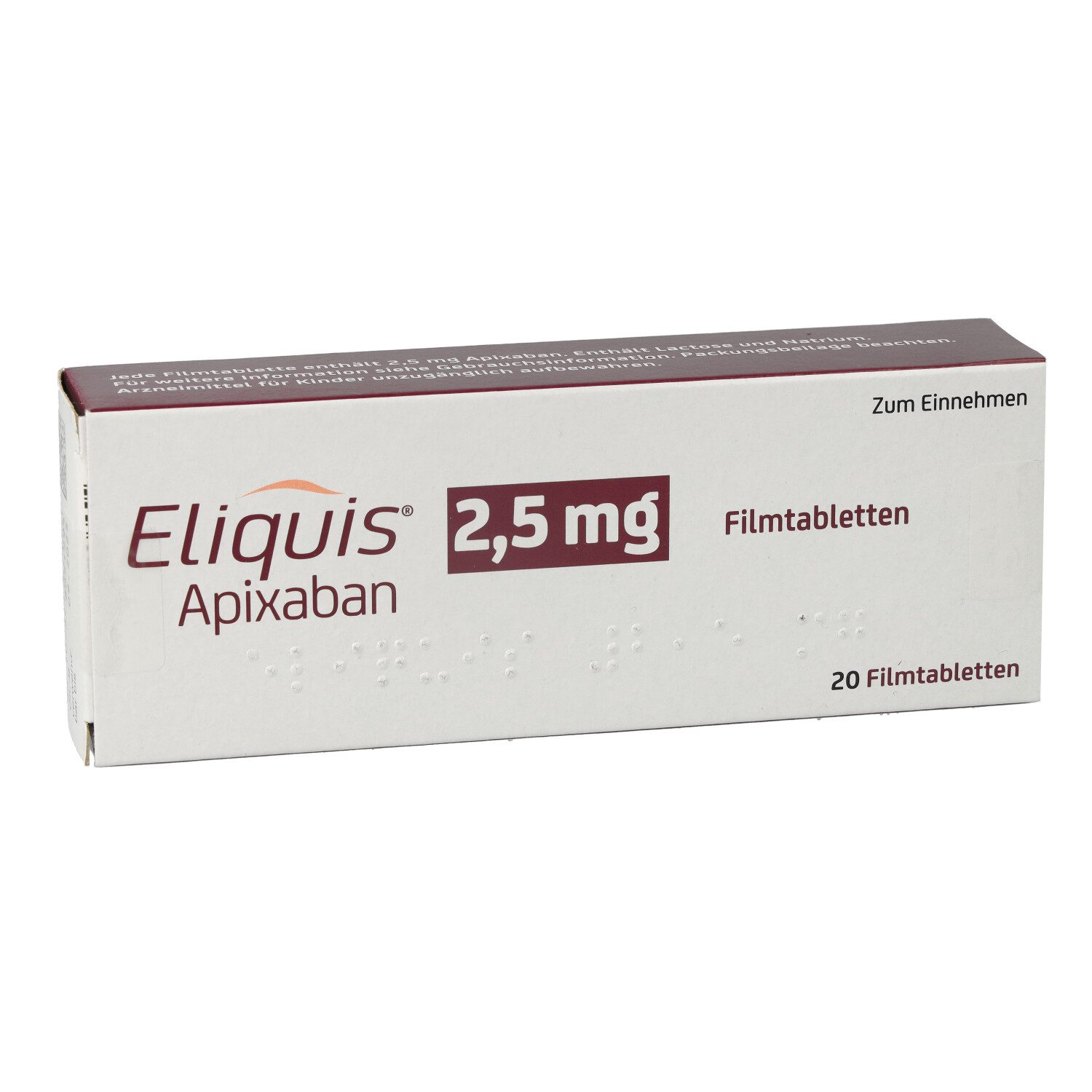 ELIQUIS 2,5 mg Filmtabletten