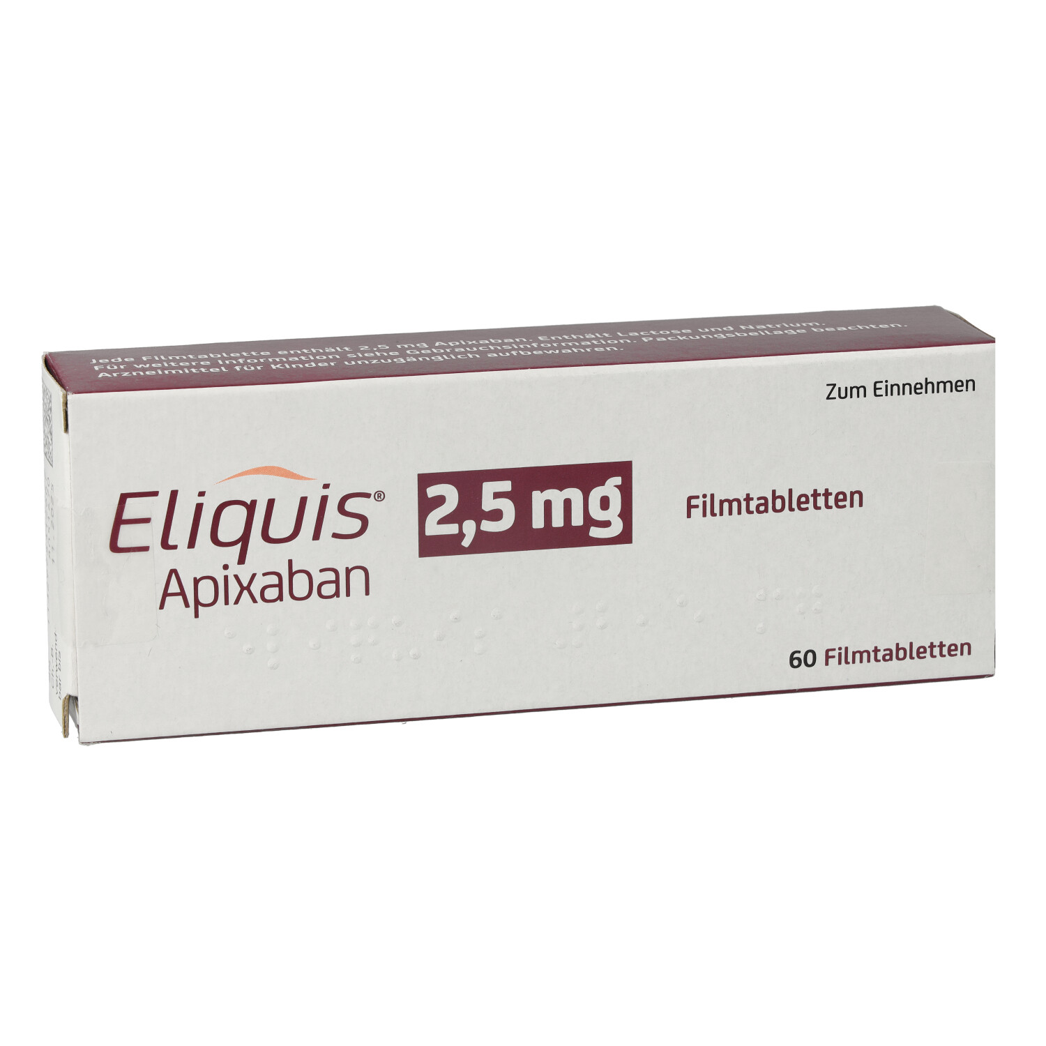 ELIQUIS 2,5 mg Filmtabletten