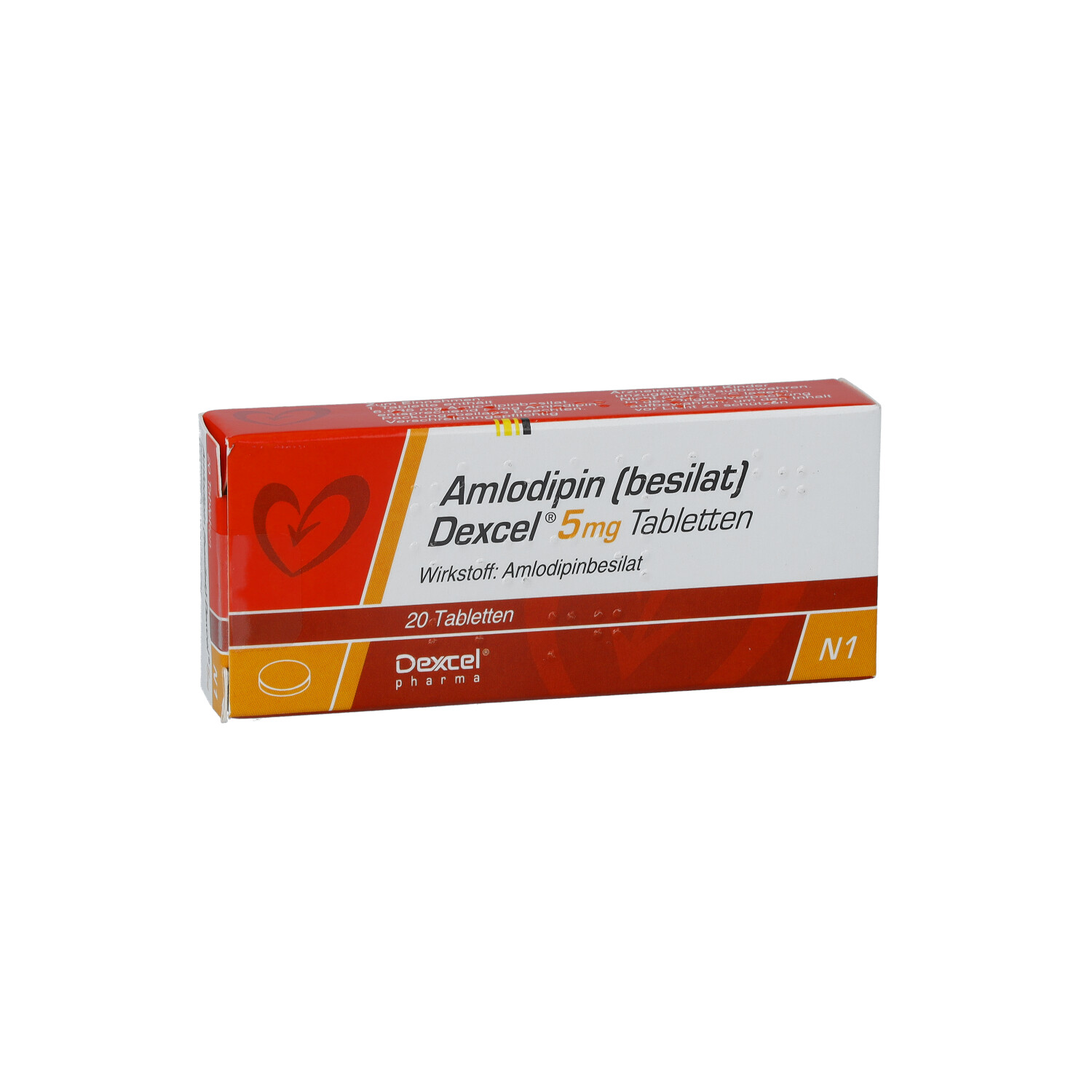 AMLODIPIN besilat Dexcel 5 mg Tabletten