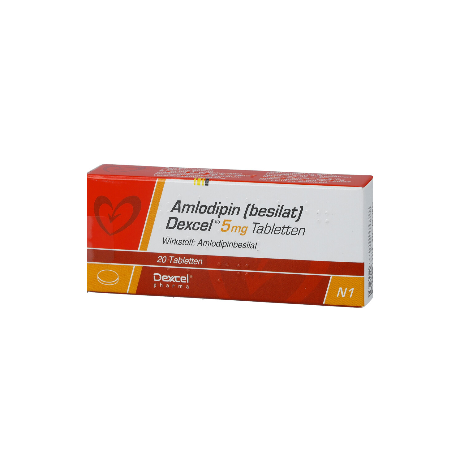AMLODIPIN besilat Dexcel 5 mg Tabletten