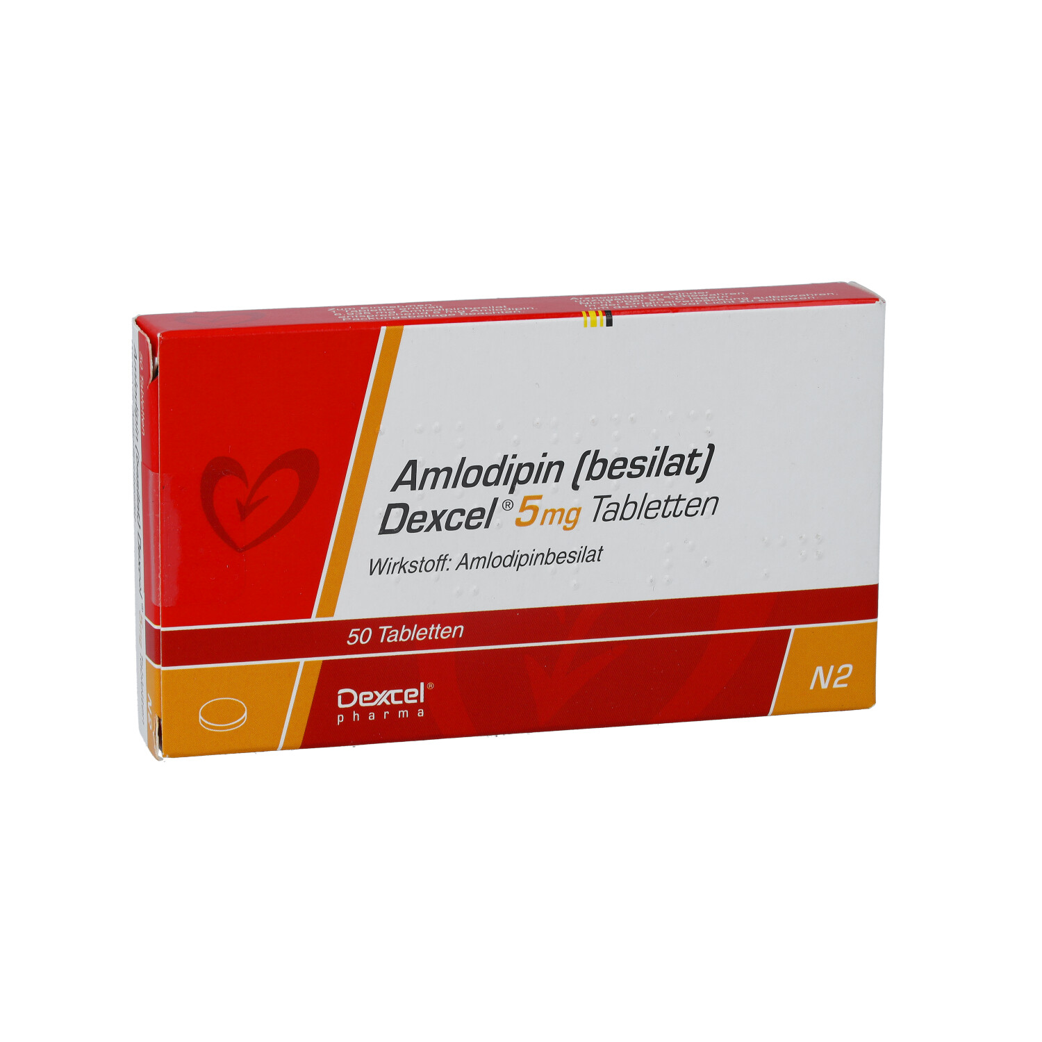 AMLODIPIN besilat Dexcel 5 mg Tabletten
