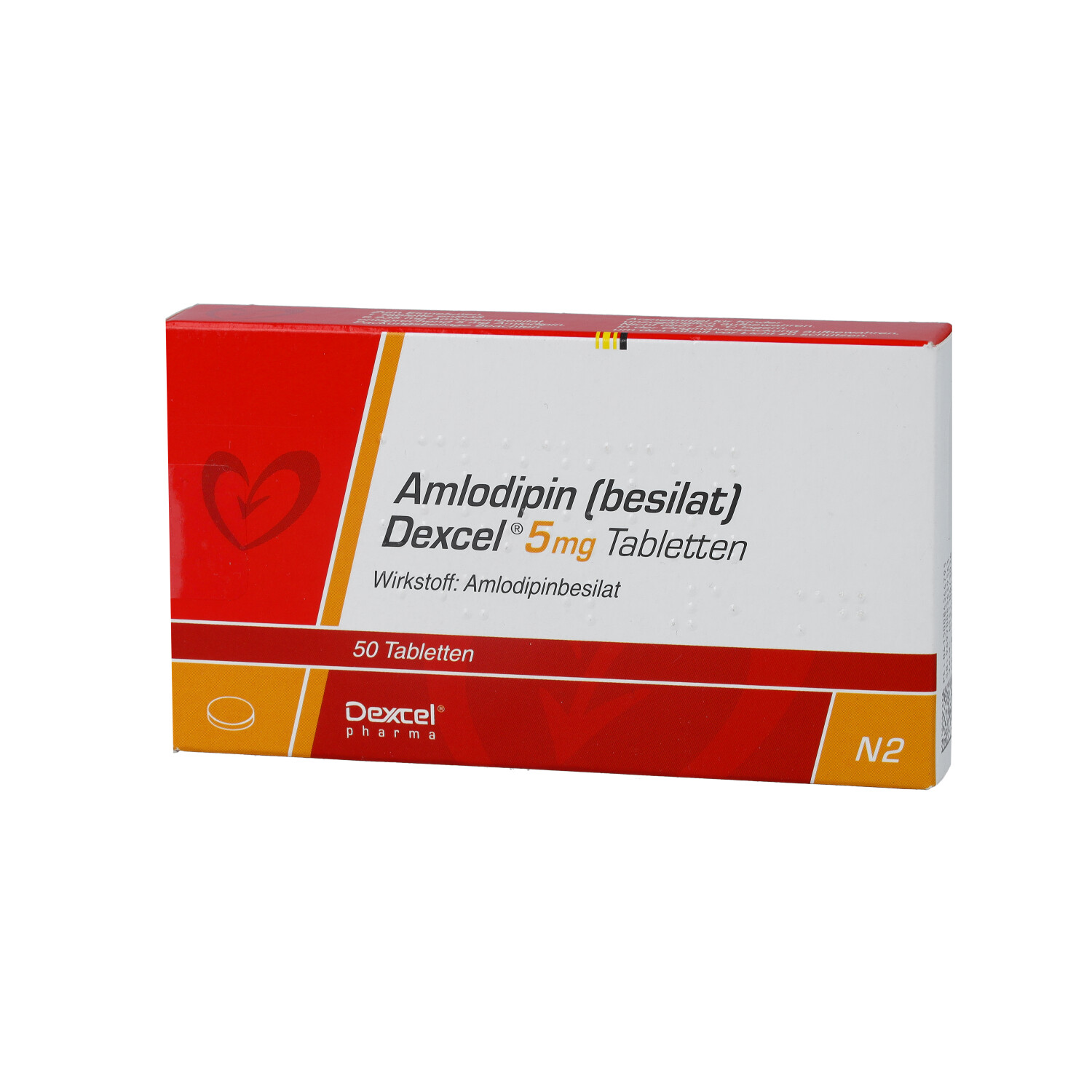AMLODIPIN besilat Dexcel 5 mg Tabletten
