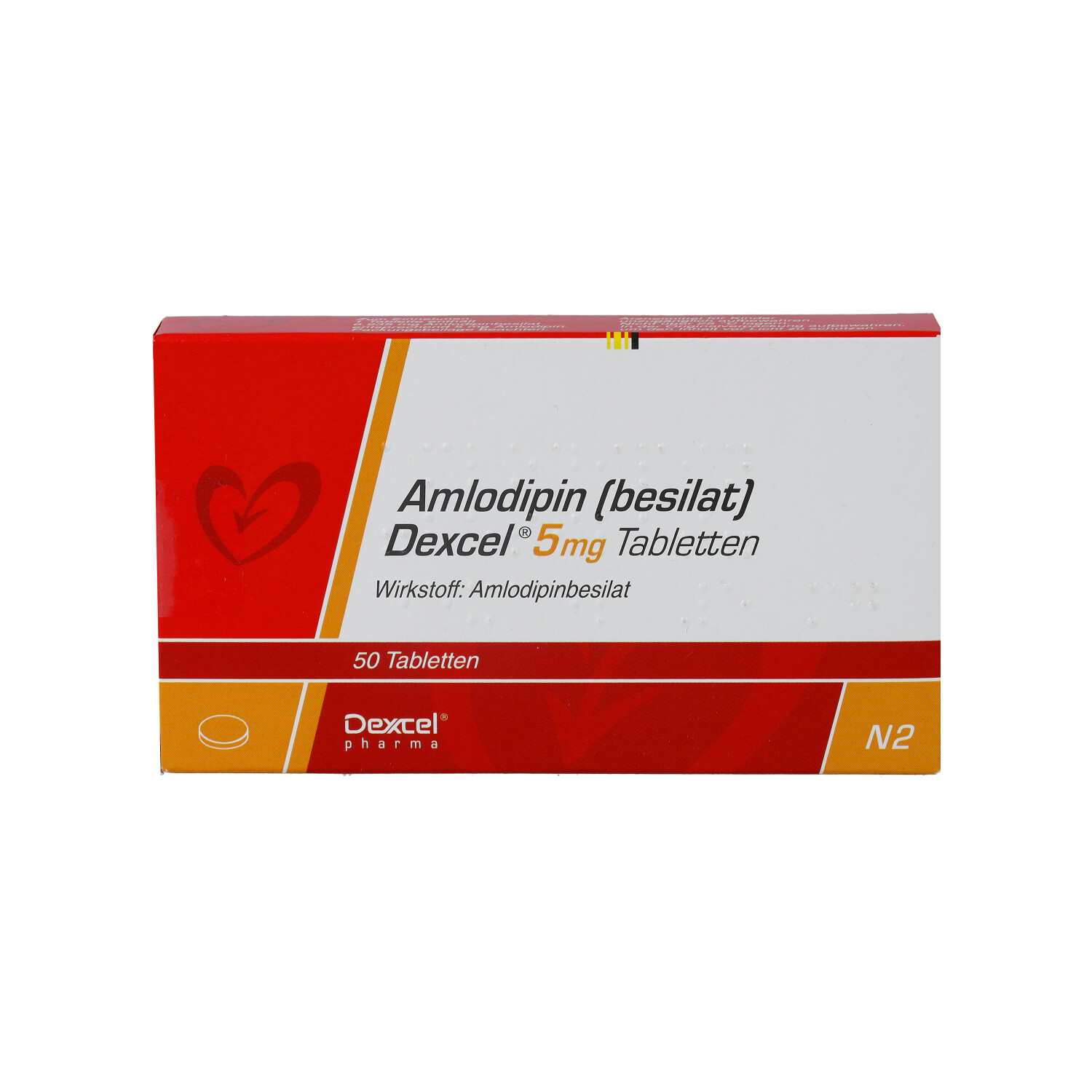 AMLODIPIN besilat Dexcel 5 mg Tabletten