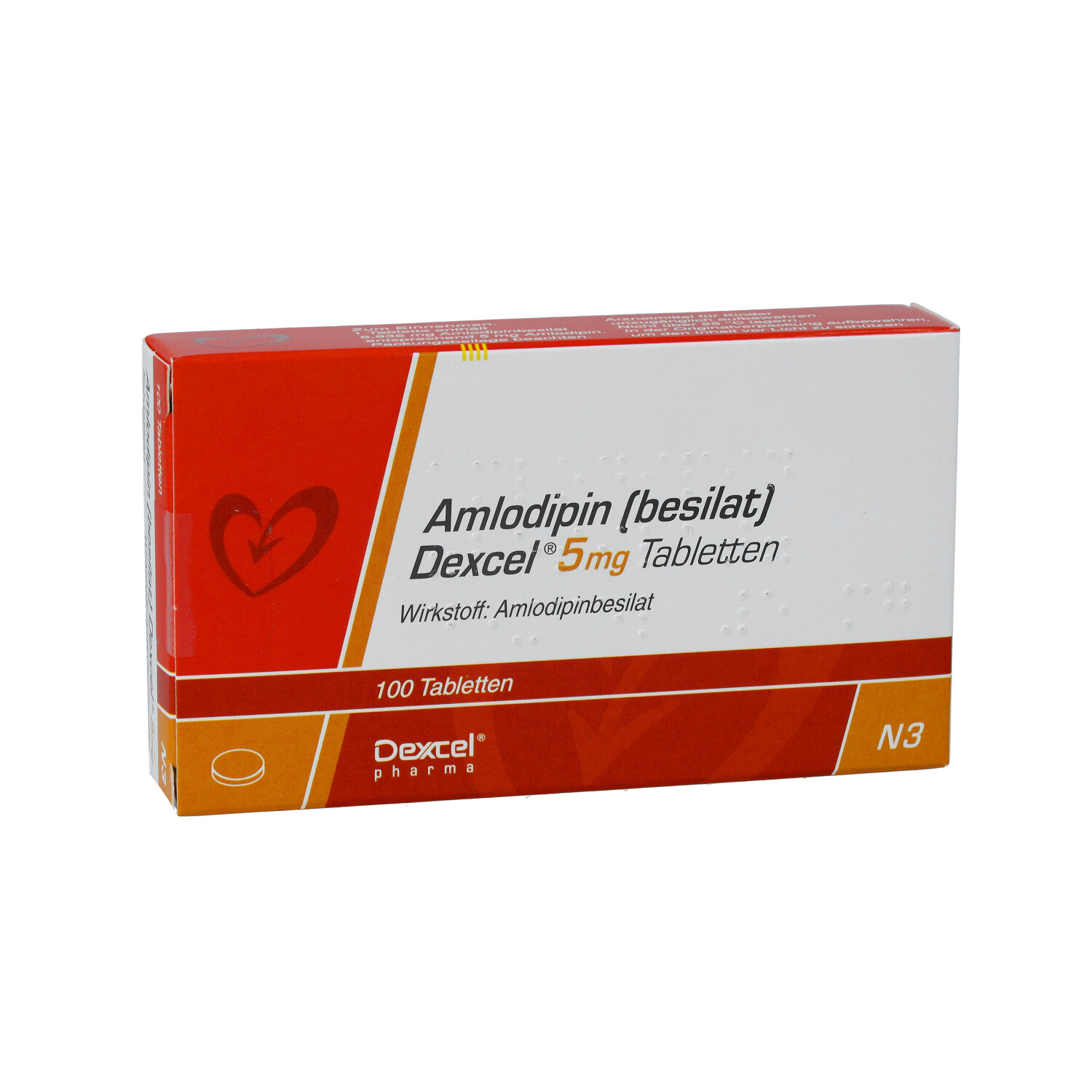 AMLODIPIN besilat Dexcel 5 mg Tabletten