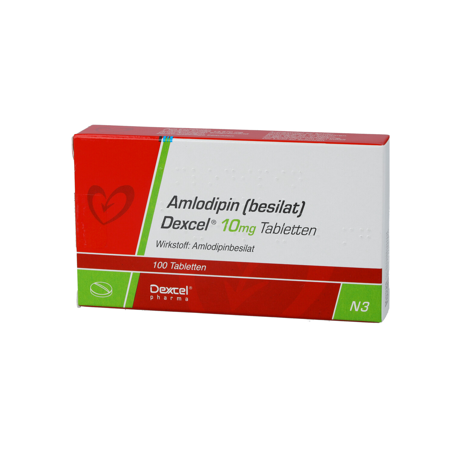 AMLODIPIN besilat Dexcel 10 mg Tabletten