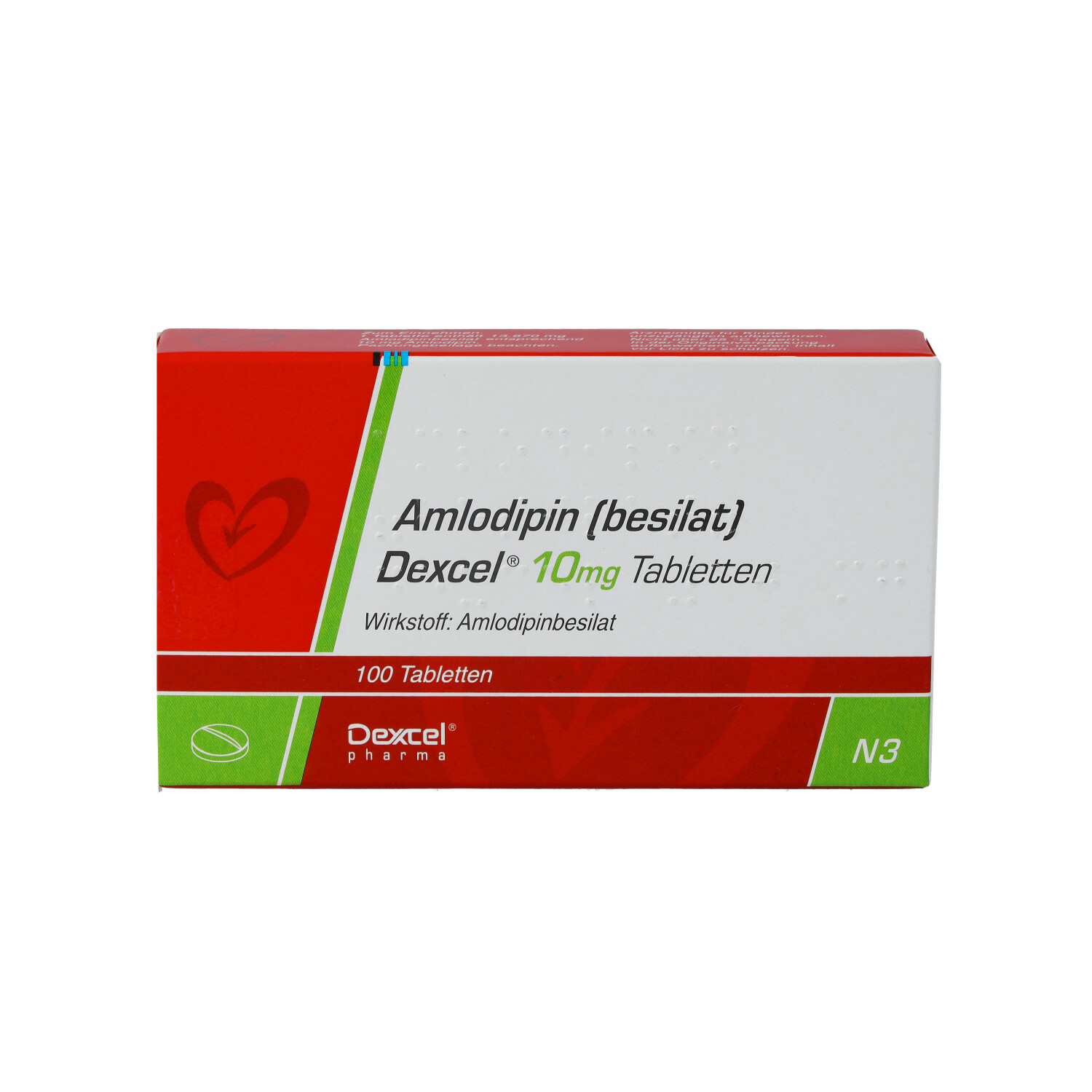 AMLODIPIN besilat Dexcel 10 mg Tabletten