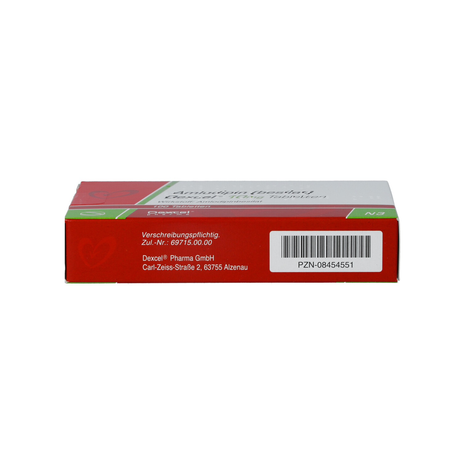 AMLODIPIN besilat Dexcel 10 mg Tabletten