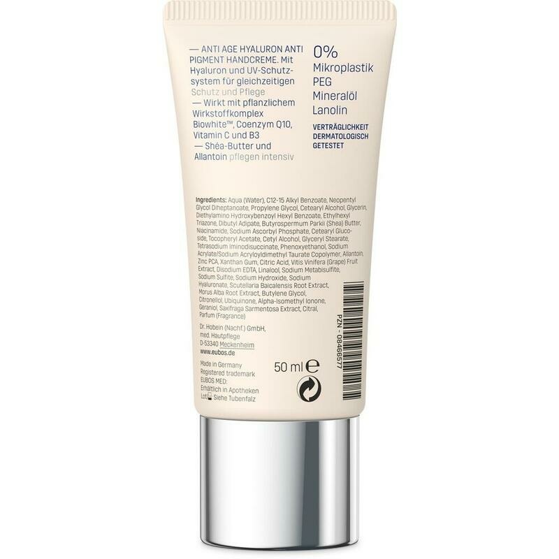 EUBOS HYALURON Anti Pigment Handcreme LSF 15