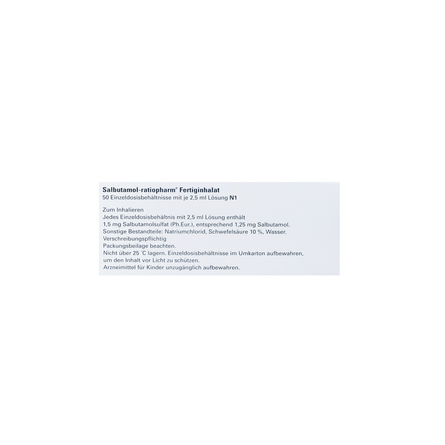 SALBUTAMOL-ratiopharm Fertiginhal.Lsg.f.e.Vernebl.