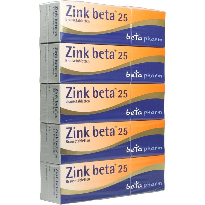 ZINK BETA 25 Brausetabletten