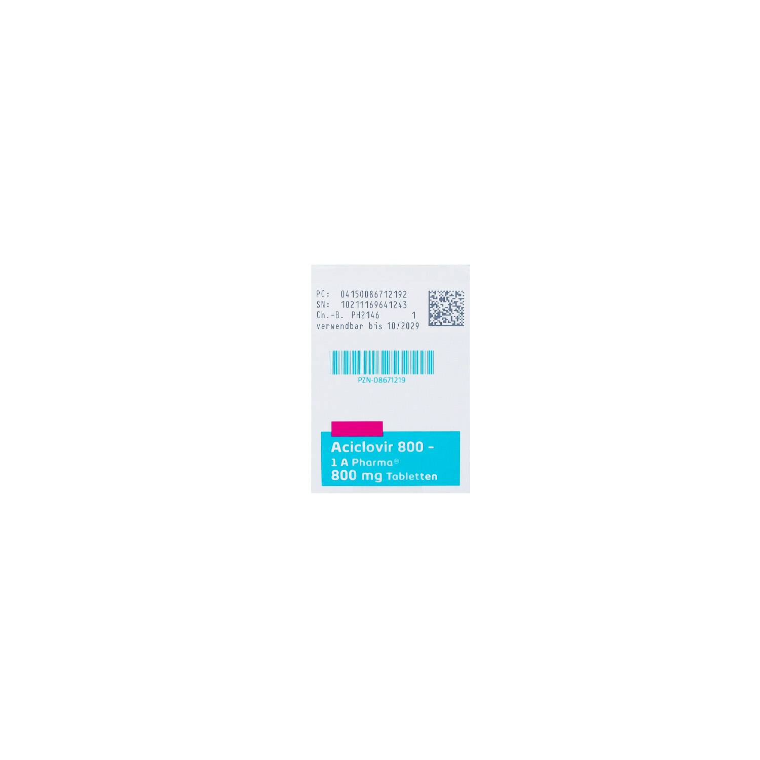 ACICLOVIR 800-1A Pharma Tabletten