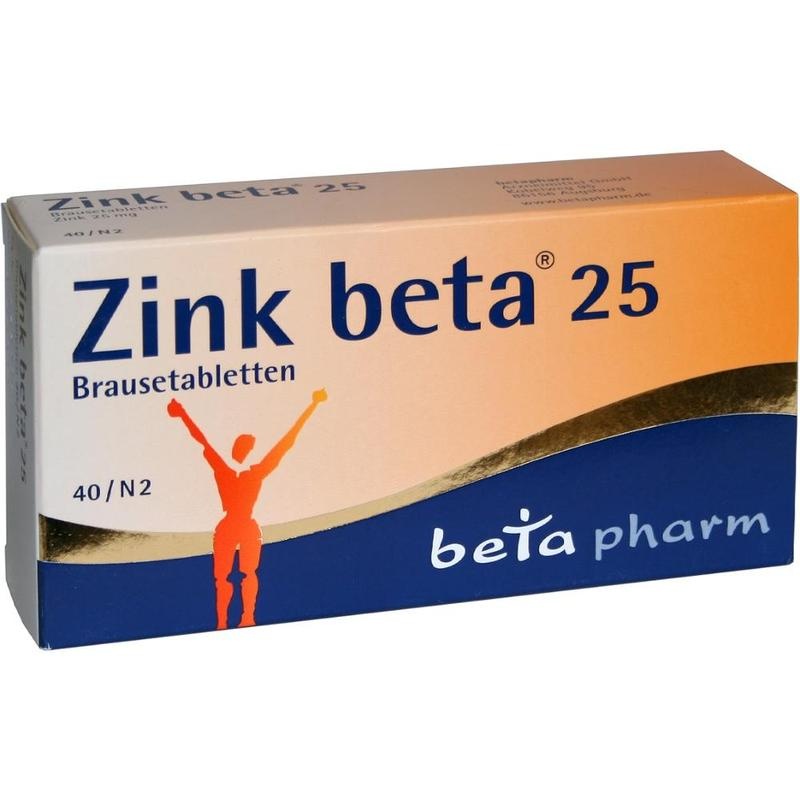 ZINK BETA 25 Brausetabletten