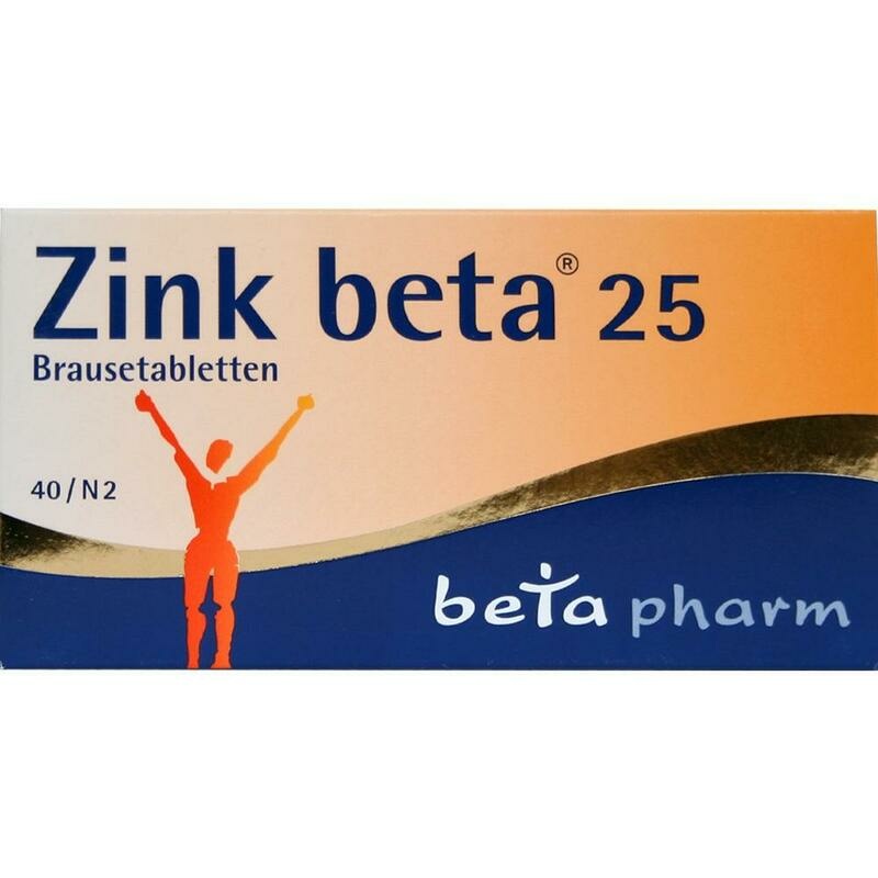 ZINK BETA 25 Brausetabletten