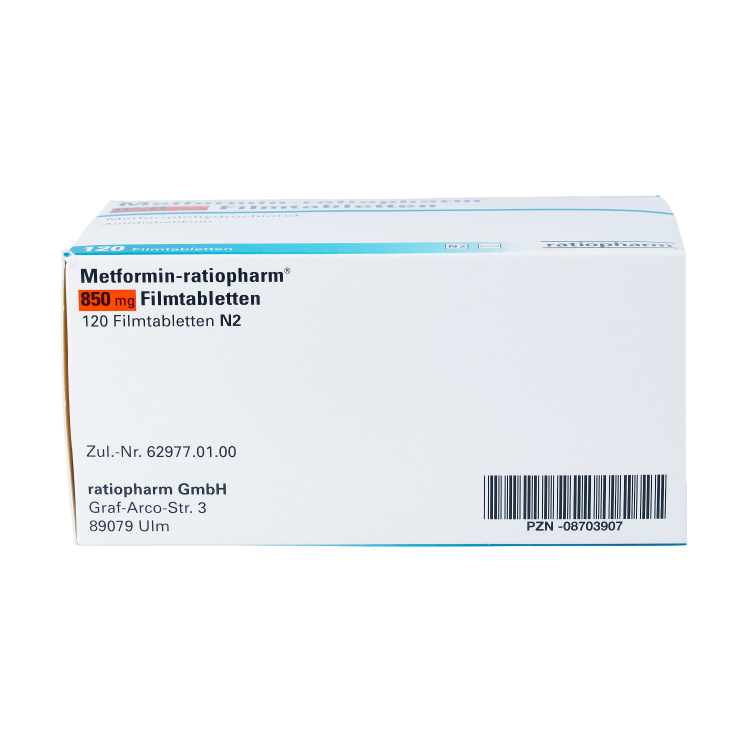 METFORMIN-ratiopharm 850 mg Filmtabletten