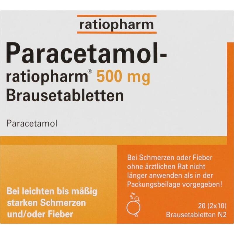 PARACETAMOL-ratiopharm 500 mg Brausetabletten