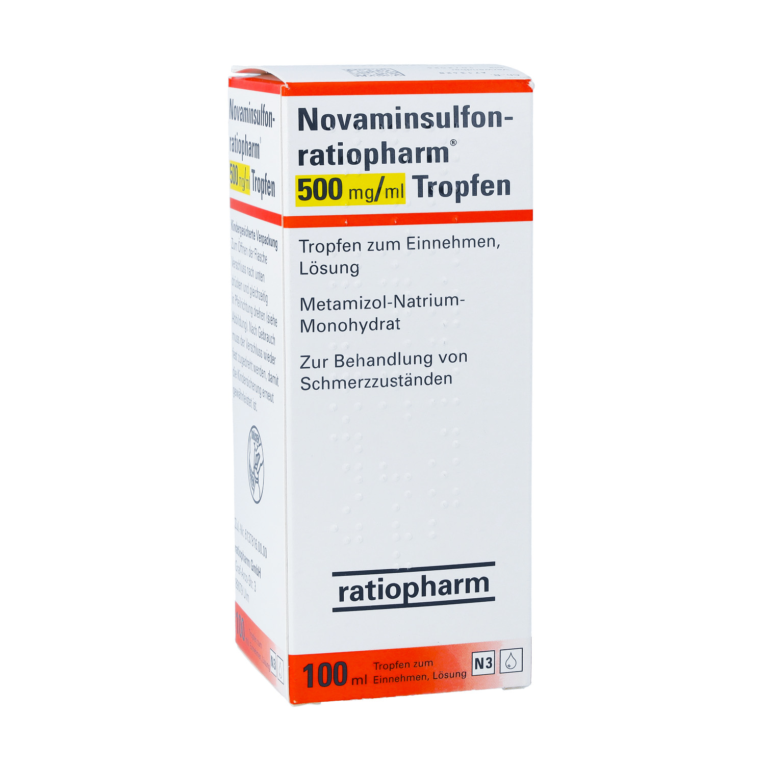 NOVAMINSULFON-ratiopharm 500 mg/ml Tropfen z.Einn.