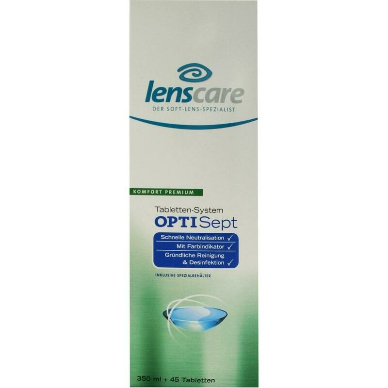 LENSCARE OptiSept Kombip.350 ml+45 Tabl.+1 Beh.