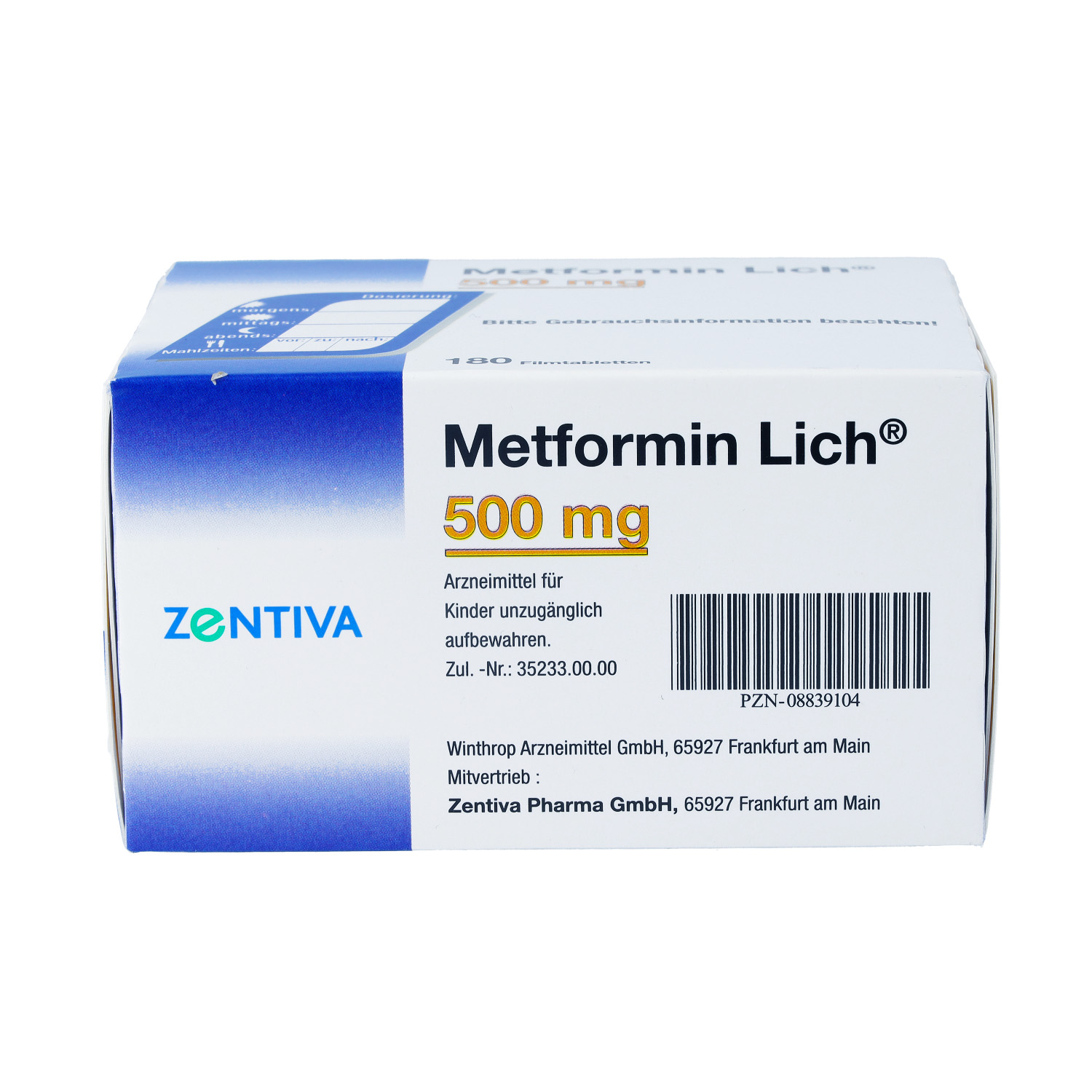 METFORMIN Lich 500 mg Filmtabletten