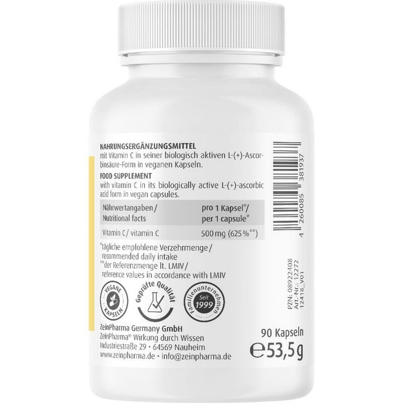 VITAMIN C 500 mg Kapseln
