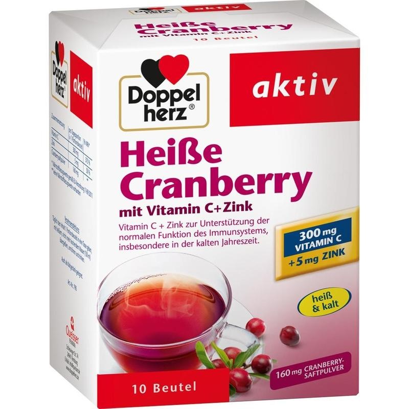 DOPPELHERZ heiße Cranberry m.Vit.C+Zink Granulat