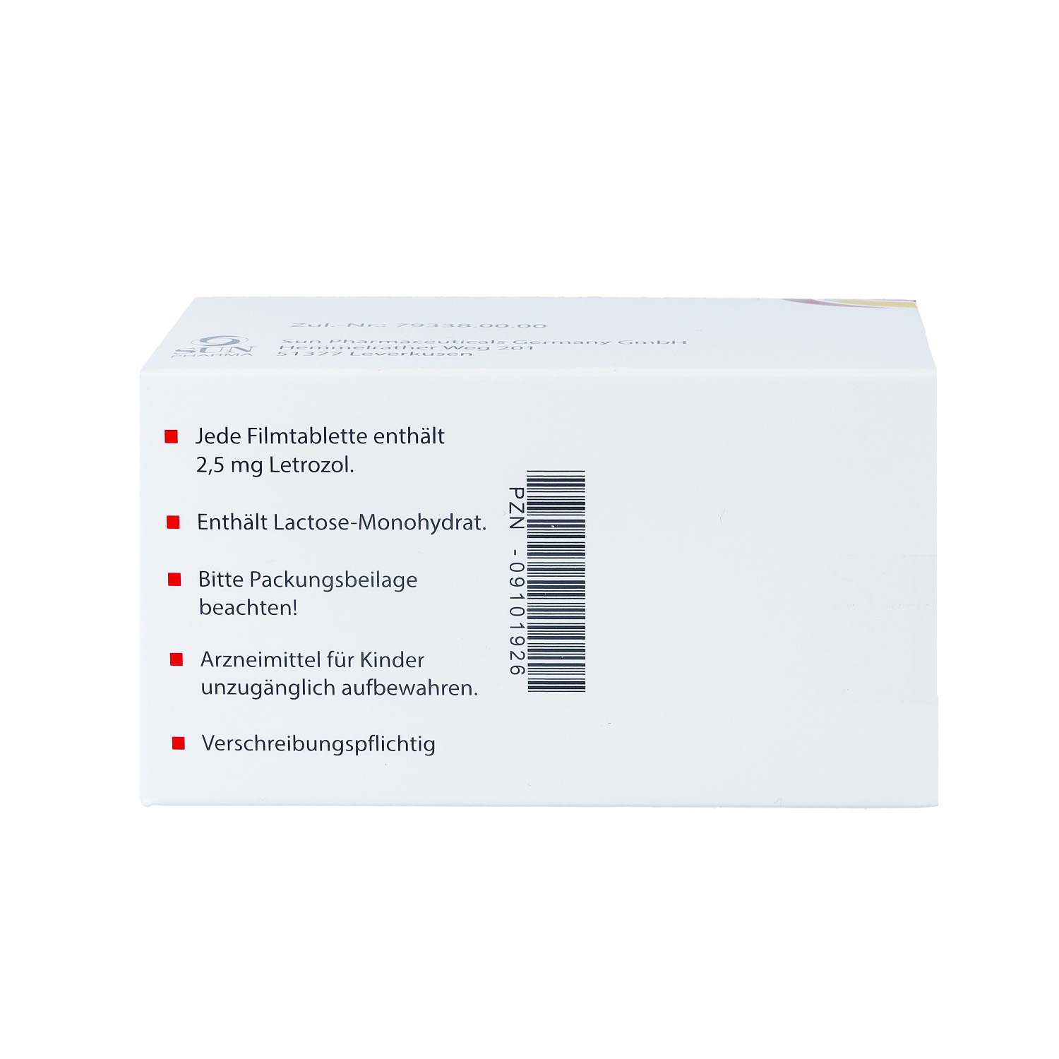 LETROZOL SUN 2,5 mg Filmtabletten
