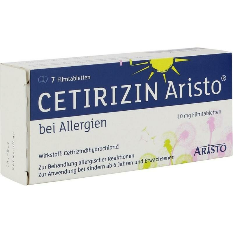 CETIRIZIN Aristo bei Allergien 10 mg Filmtabletten