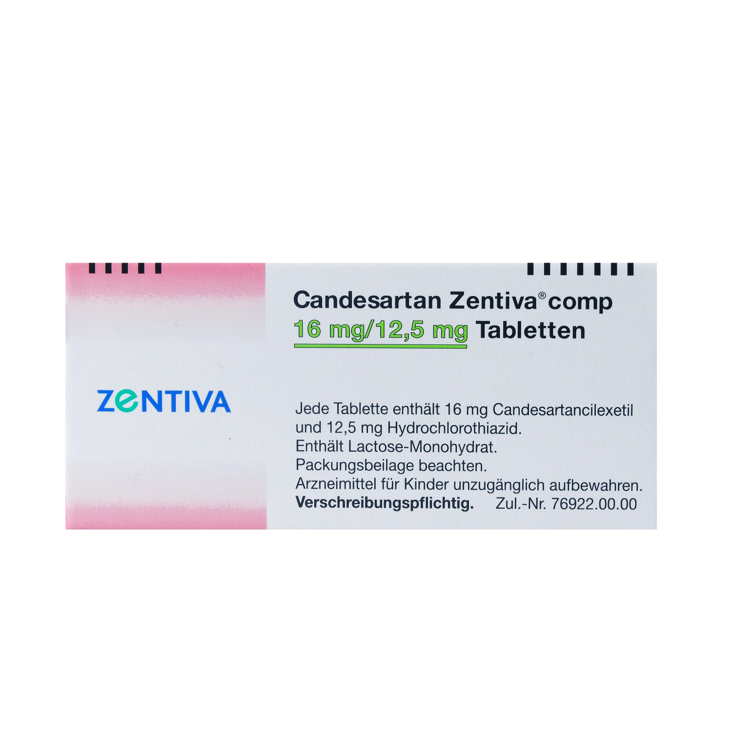 CANDESARTAN Zentiva comp 16 mg/12,5 mg Tabletten