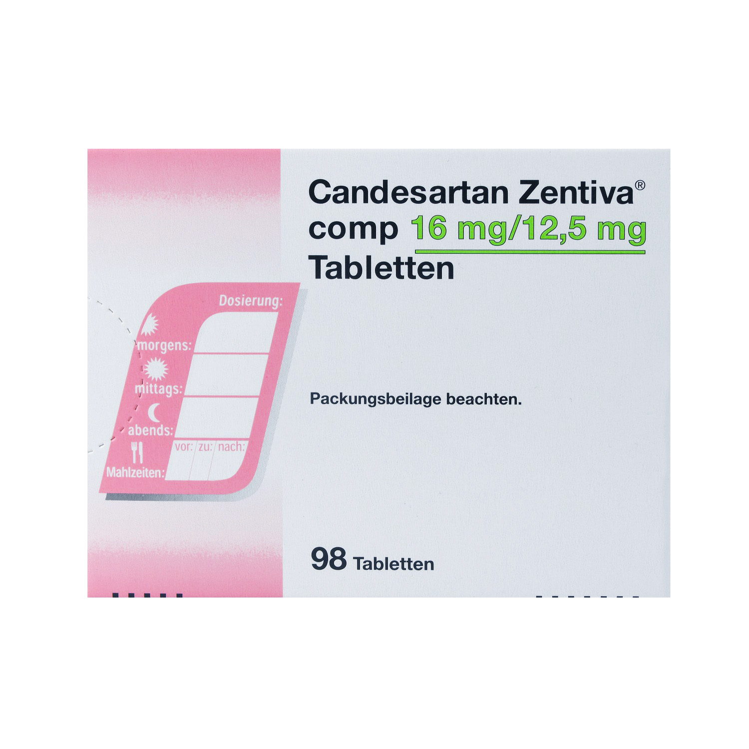 CANDESARTAN Zentiva comp 16 mg/12,5 mg Tabletten