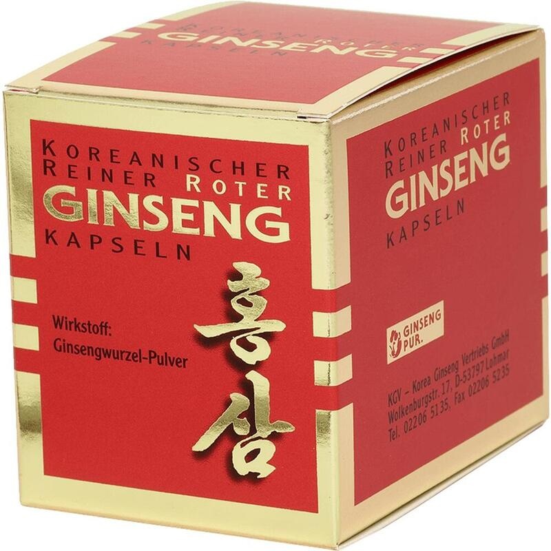 KOREANISCHER Reiner Roter Ginseng 300 mg Kapseln