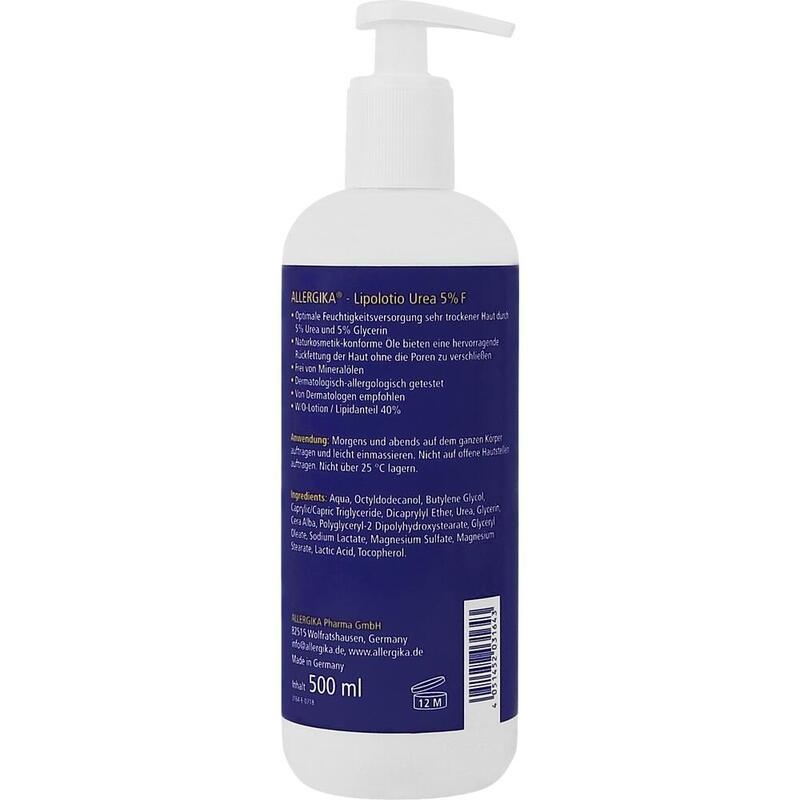 ALLERGIKA Lipolotio urea 5% F