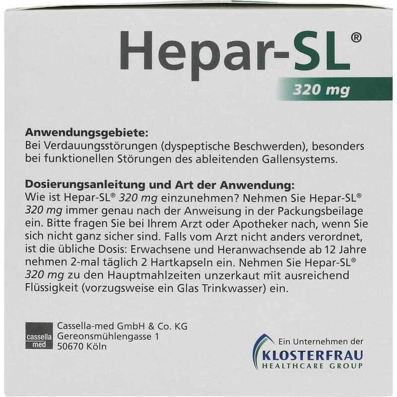 HEPAR-SL 320 mg Hartkapseln