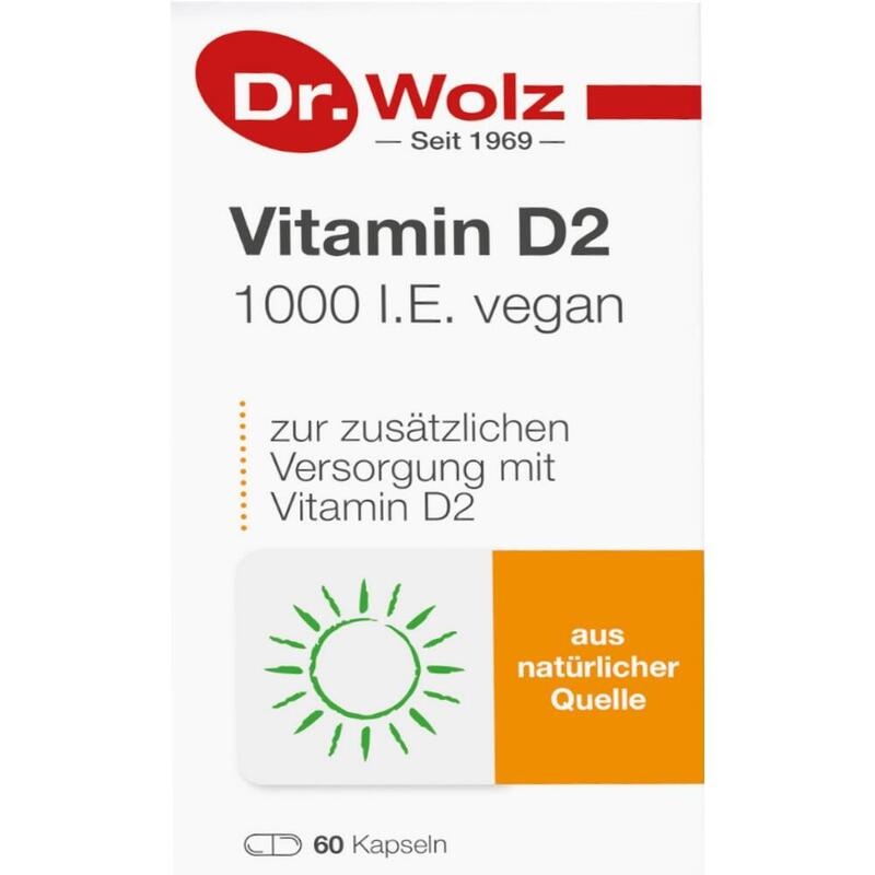 VITAMIN D2 1000 I.E. vegan Kapseln