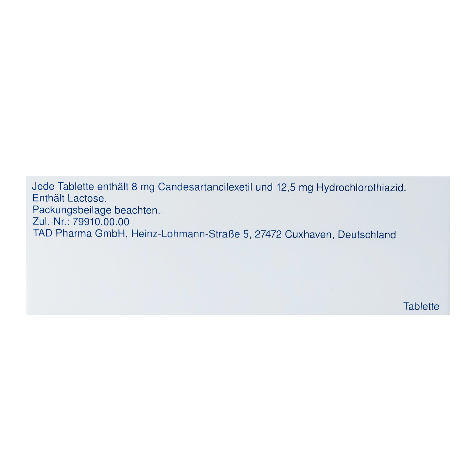 CANDECOR comp. 8 mg/12,5 mg Tabletten