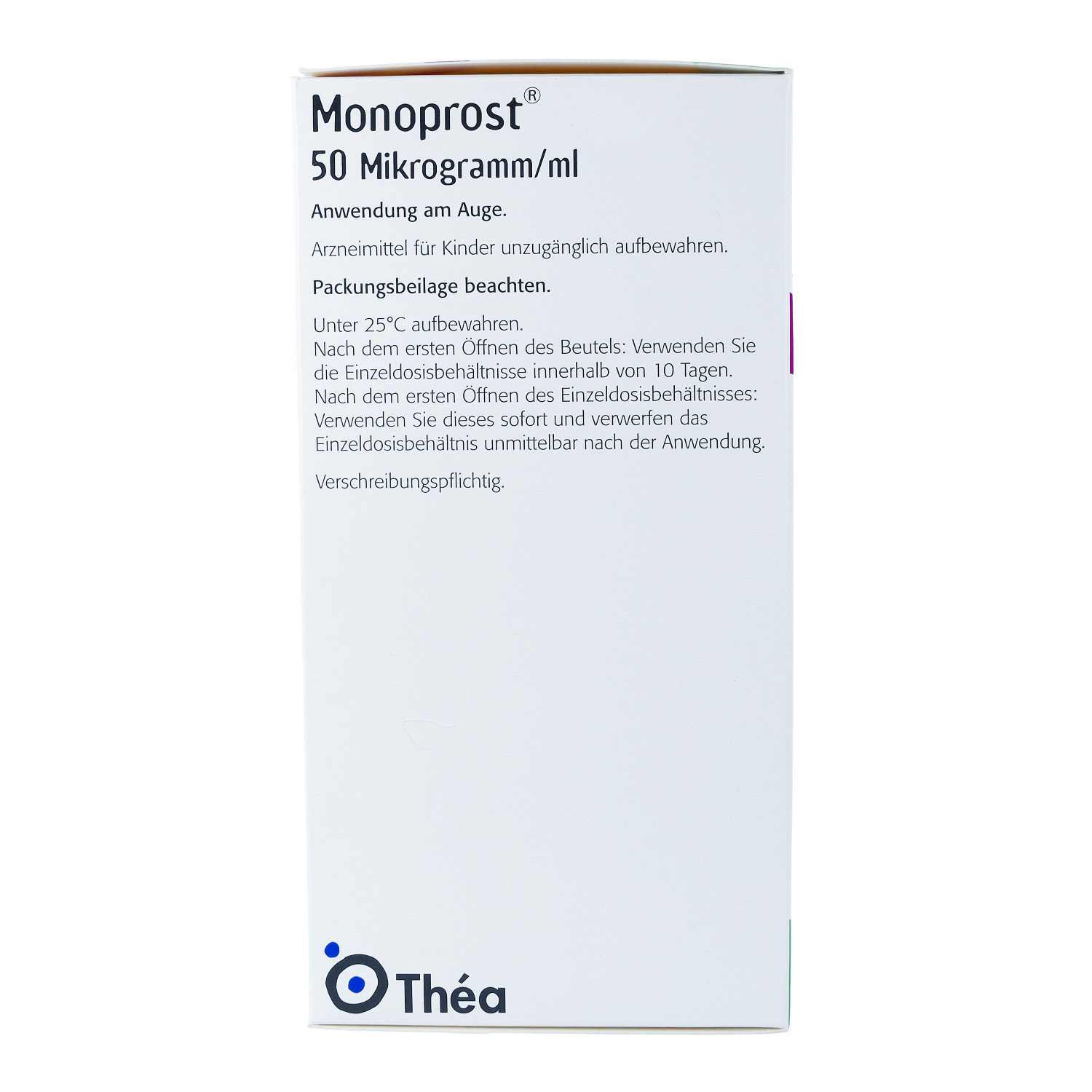 MONOPROST 50 Mikrogramm/ml Augentr.in Einzeldosen