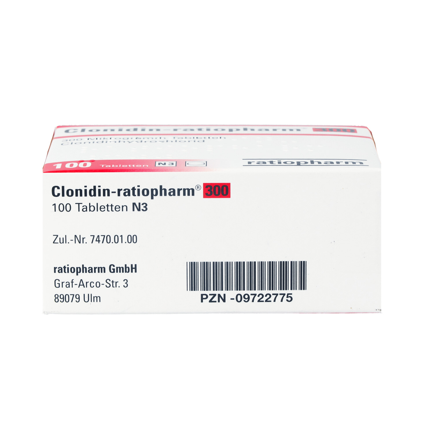 CLONIDIN-ratiopharm 300 Tabletten
