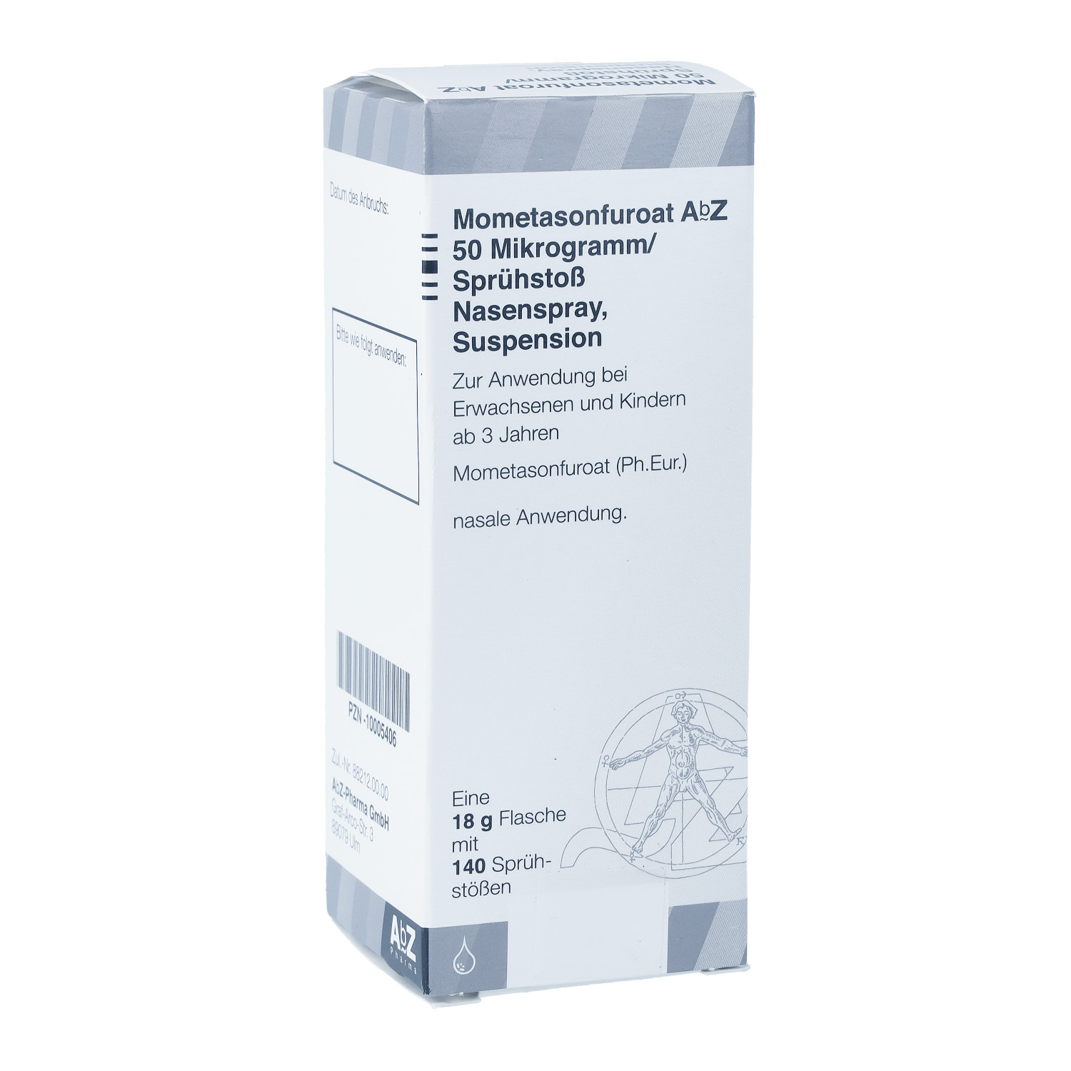 MOMETASONFUROAT AbZ 50 μg/Spr.St.Nasenspr.Susp.140