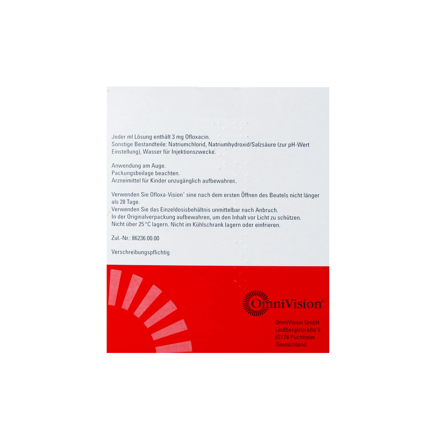 OFLOXA-Vision sine 3 mg/ml AT im Einzeldosisbeh.