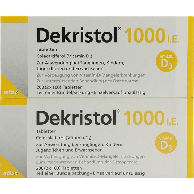 DEKRISTOL 1.000 I.E. Tabletten