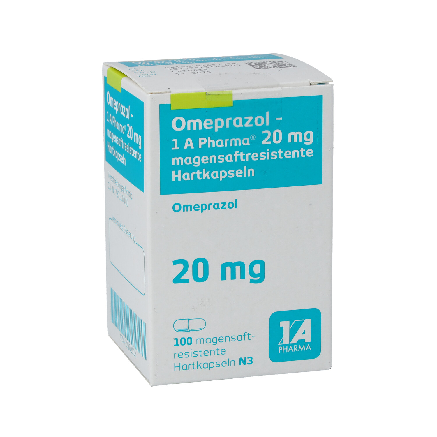 OMEPRAZOL-1A Pharma 20 mg magensaftres.Hartkapseln