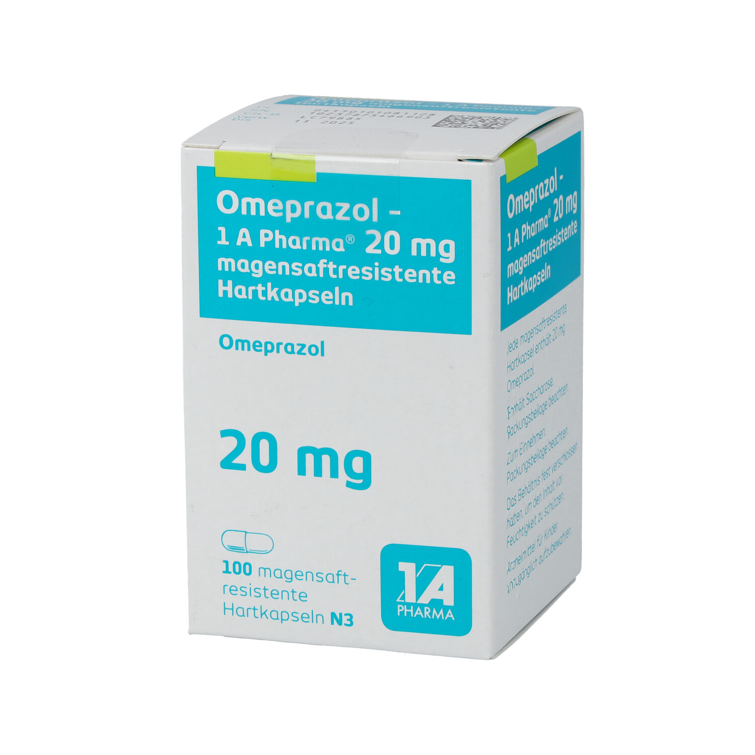 OMEPRAZOL-1A Pharma 20 mg magensaftres.Hartkapseln