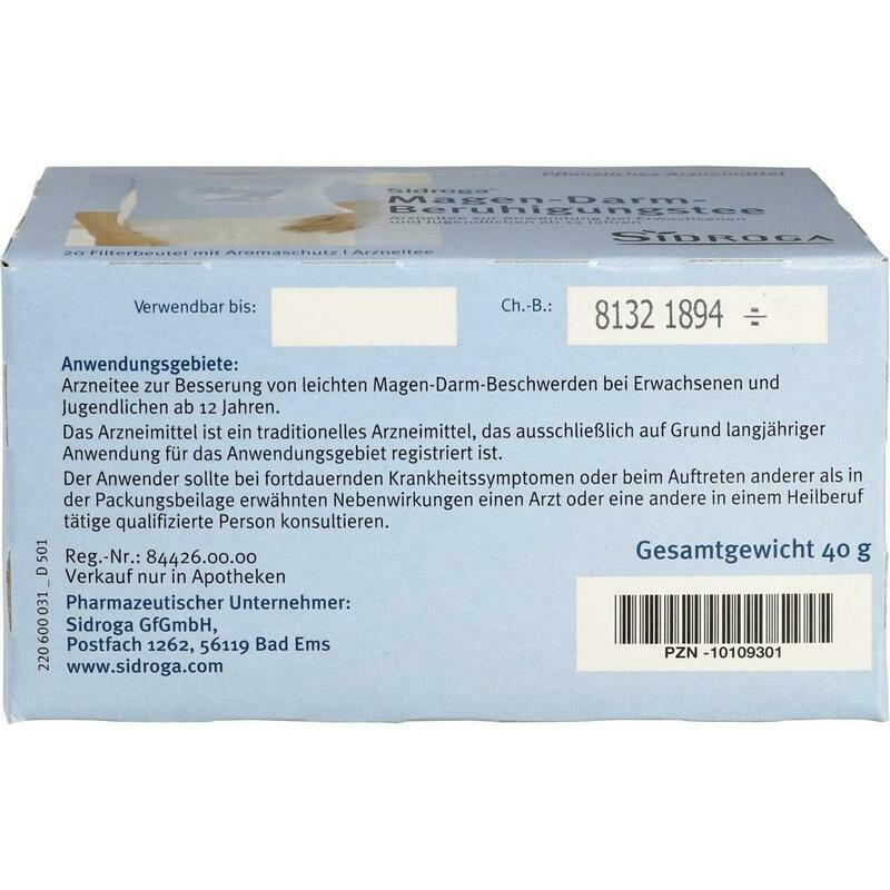 SIDROGA Magen-Darm-Beruhigungstee Filterbeutel