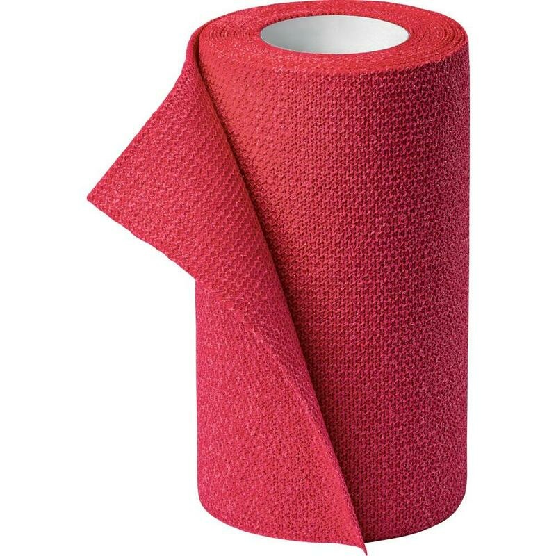 IDEALAST-haft color Binde 10 cmx4 m rot