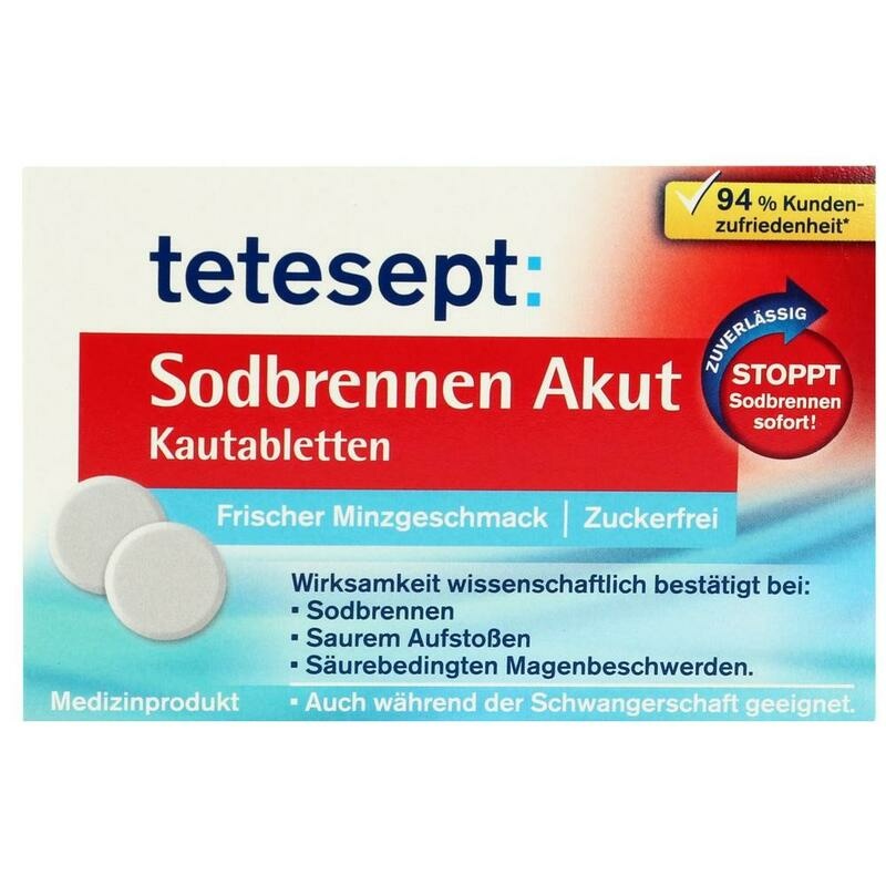 TETESEPT Sodbrennen Akut Kautabletten