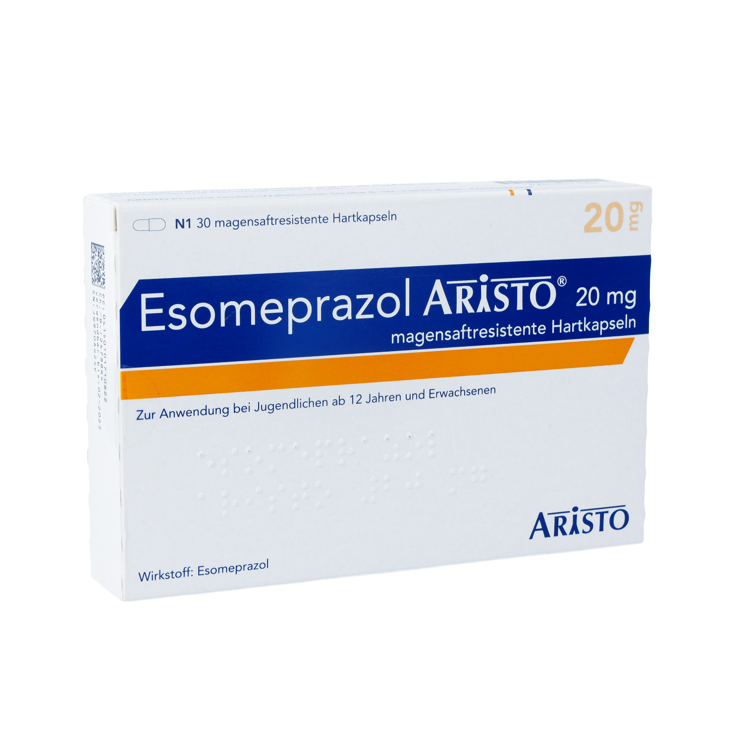 ESOMEPRAZOL Aristo 20 mg magensaftres.Hartkapseln