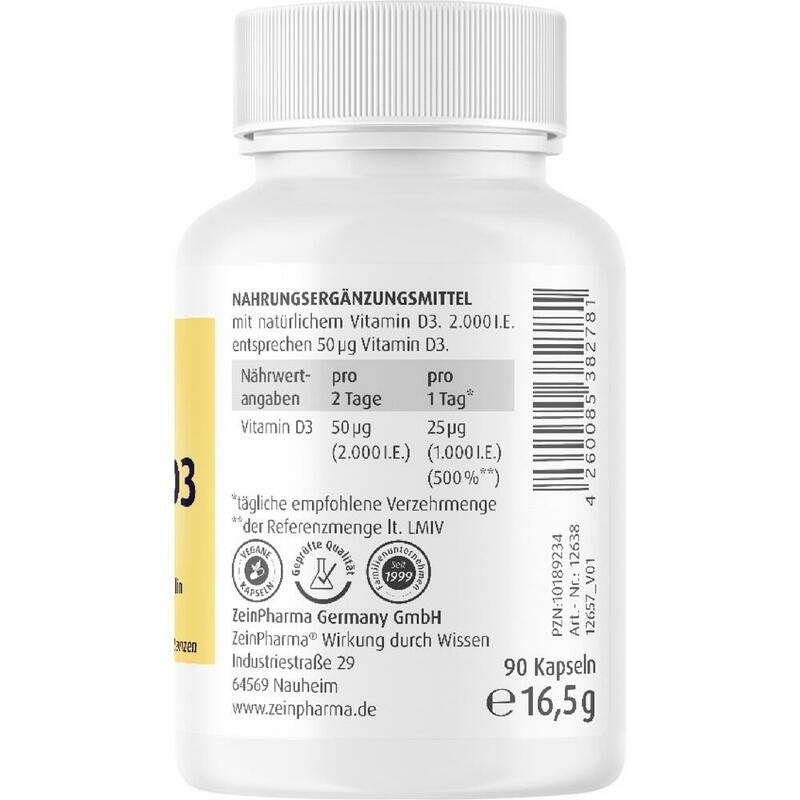 VITAMIN D3 2000 I.E. Kapseln