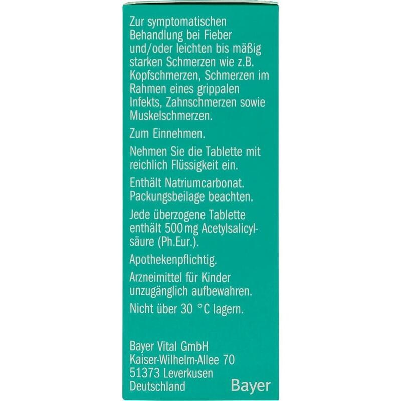 ASPIRIN 500 mg überzogene Tabletten