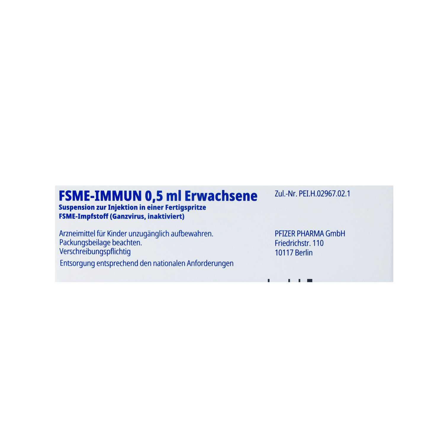 FSME-IMMUN 0,5ml Erwachsene Inj.-Susp.FS o.Kan.