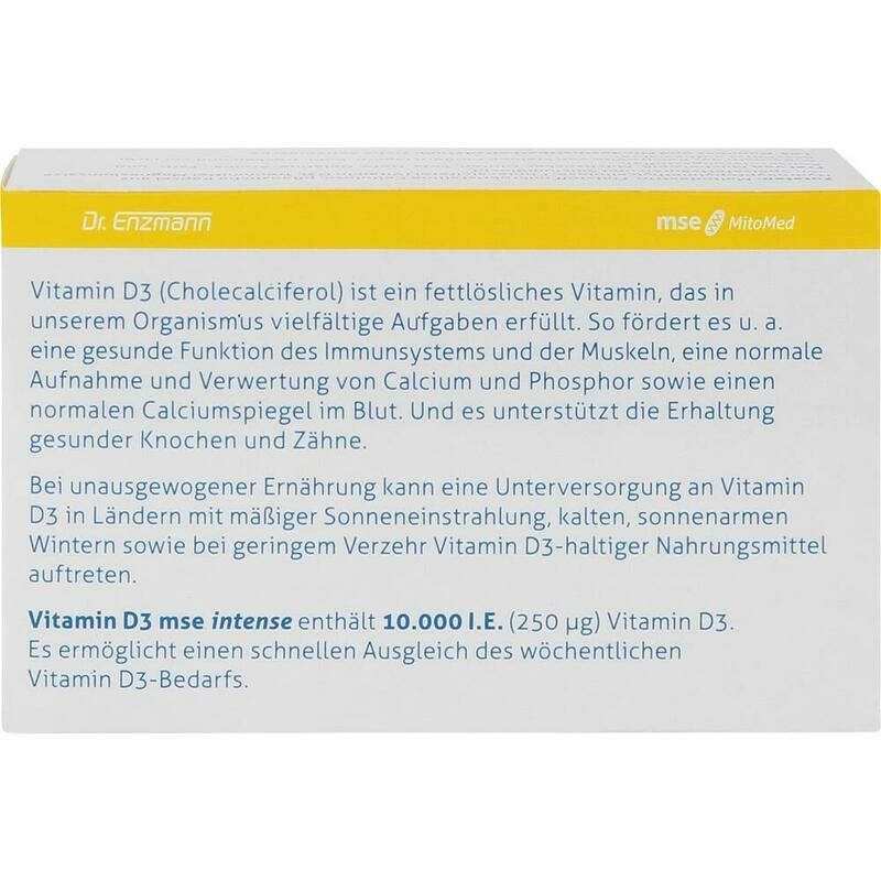 VITAMIN D3 MSE intense Kapseln