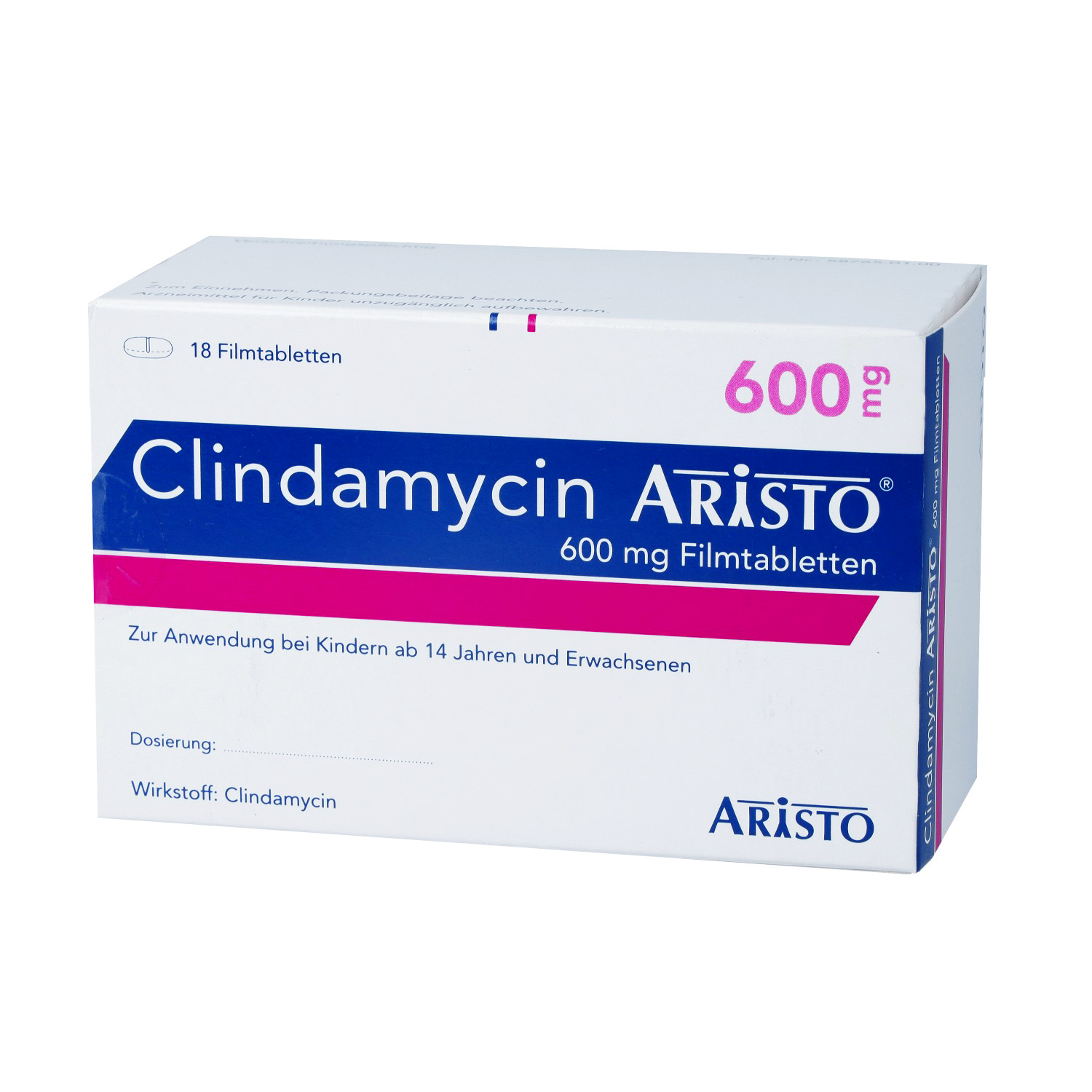 CLINDAMYCIN Aristo 600 mg Filmtabletten