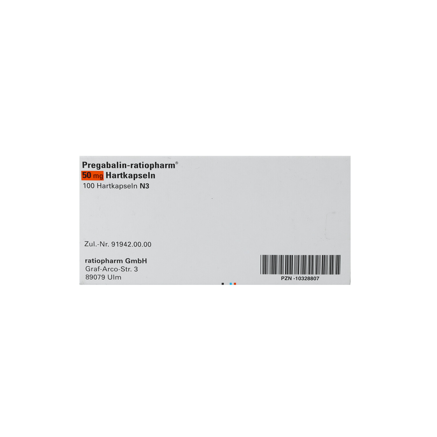 PREGABALIN-ratiopharm 50 mg Hartkapseln